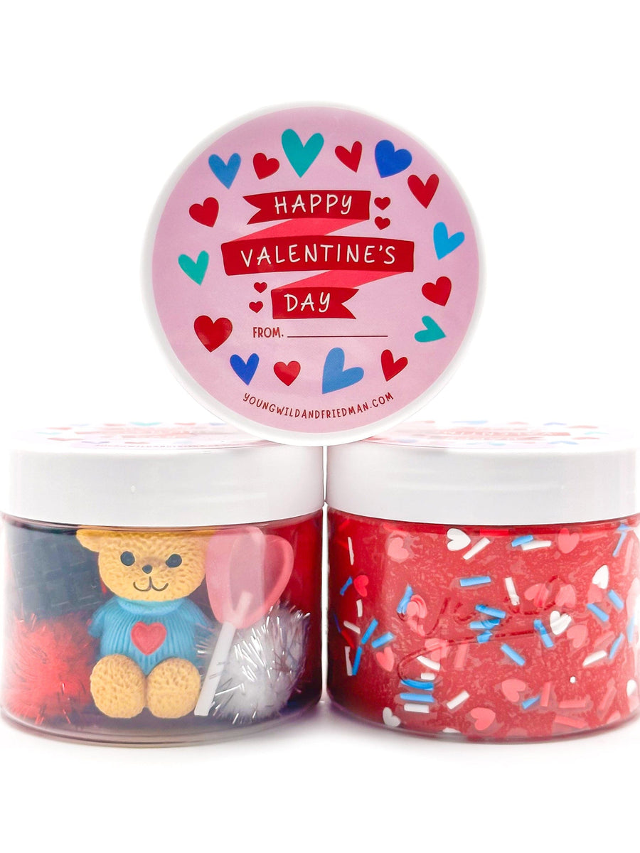 Valentine Dough Jars and Push Pops