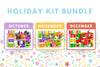 3-Month Holiday Bundle Young + Wild and Friedman Halloween Fall Farmer's Market Christmas