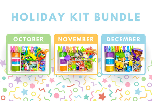 3-Month Holiday Bundle Young + Wild and Friedman Monster Fall Farmer's Market Hanukkah