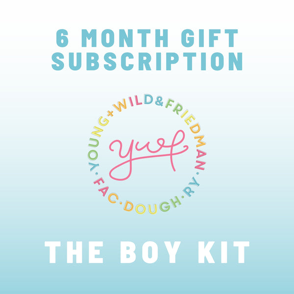 6 Month Gift Subscription - Boy Theme Subscription Young, Wild & Friedman 