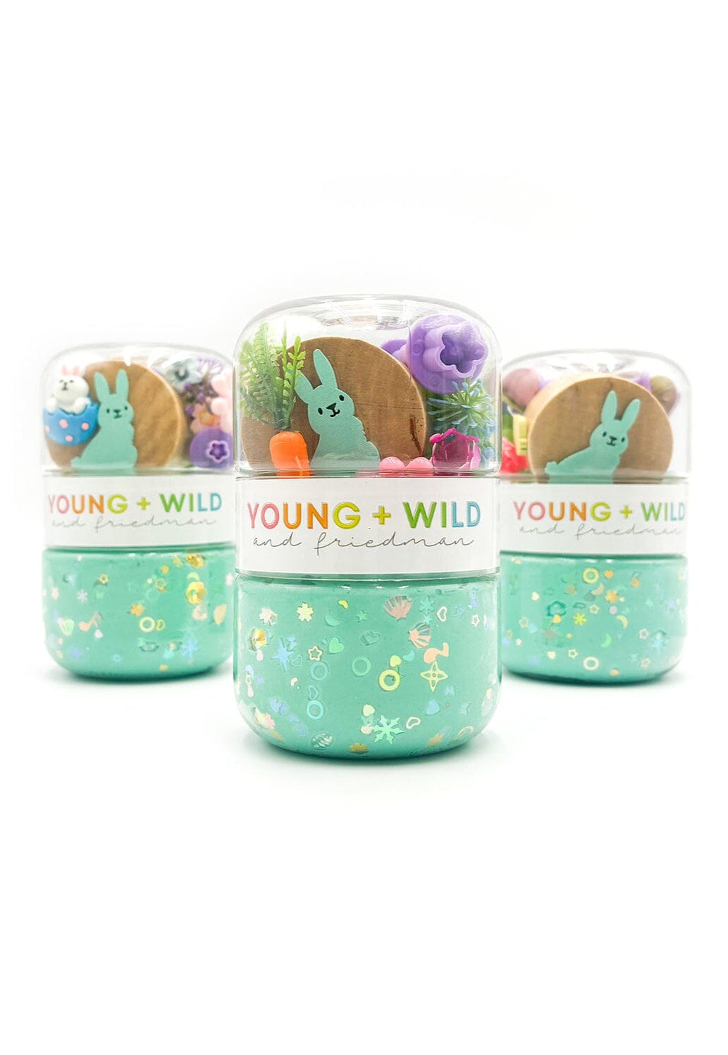 Bunny Grab & Go Dough Jar Grab and Go Dough Young, Wild & Friedman 