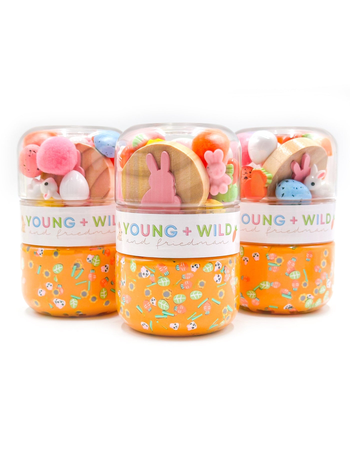 Fluffy Bunny Grab & Go Dough Jar Grab and Go Dough Young, Wild & Friedman 