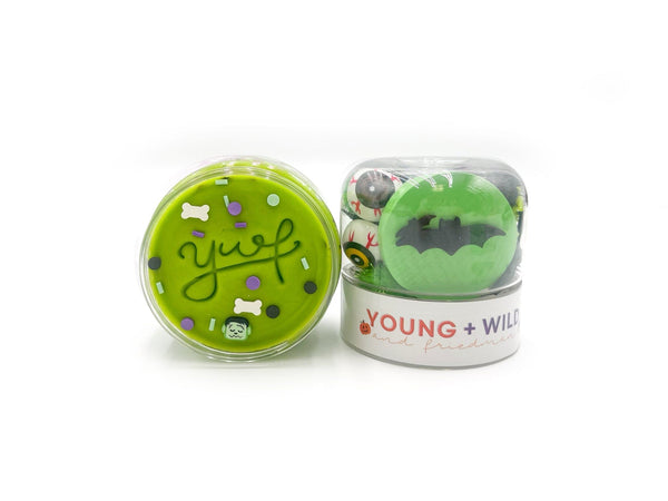 Green Halloween Grab & Go Dough Jar Grab and Go Dough Young + Wild and Friedman 