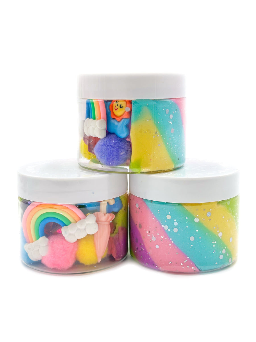 Pastel Rainbow Sensory Dough Jar | Young + Wild and Friedman