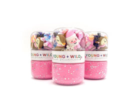 Pink Christmas Grab & Go Dough Jar