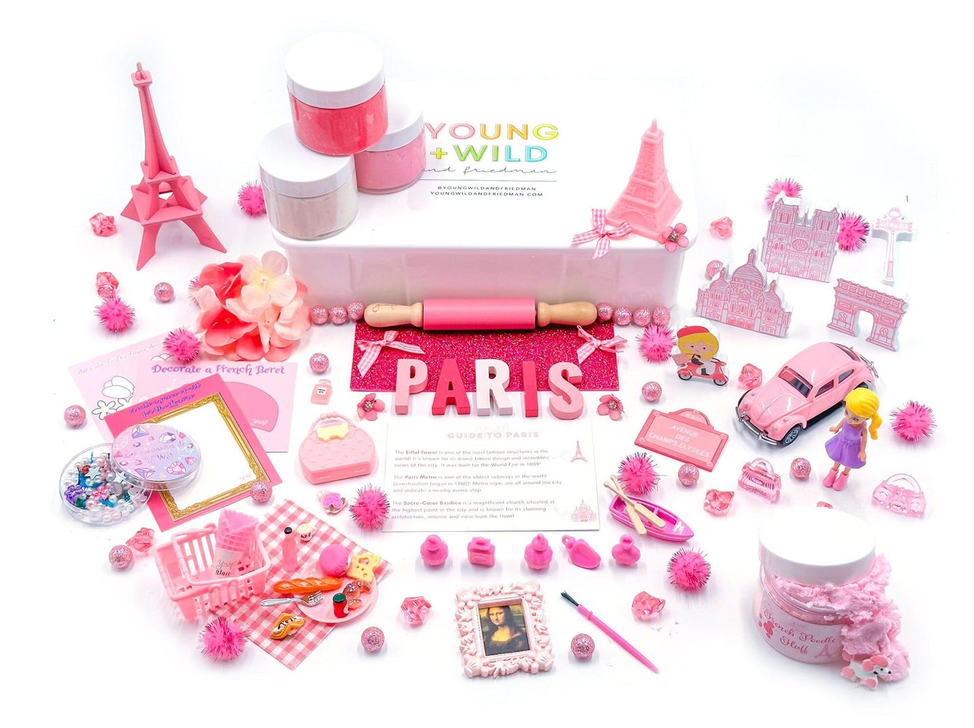 Pink Paris Picnic Kit Sensory Kit Young, Wild & Friedman 