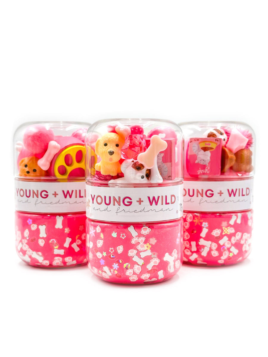 Pink Pet Grab & Go Dough Jar Grab and Go Dough Young, Wild & Friedman 