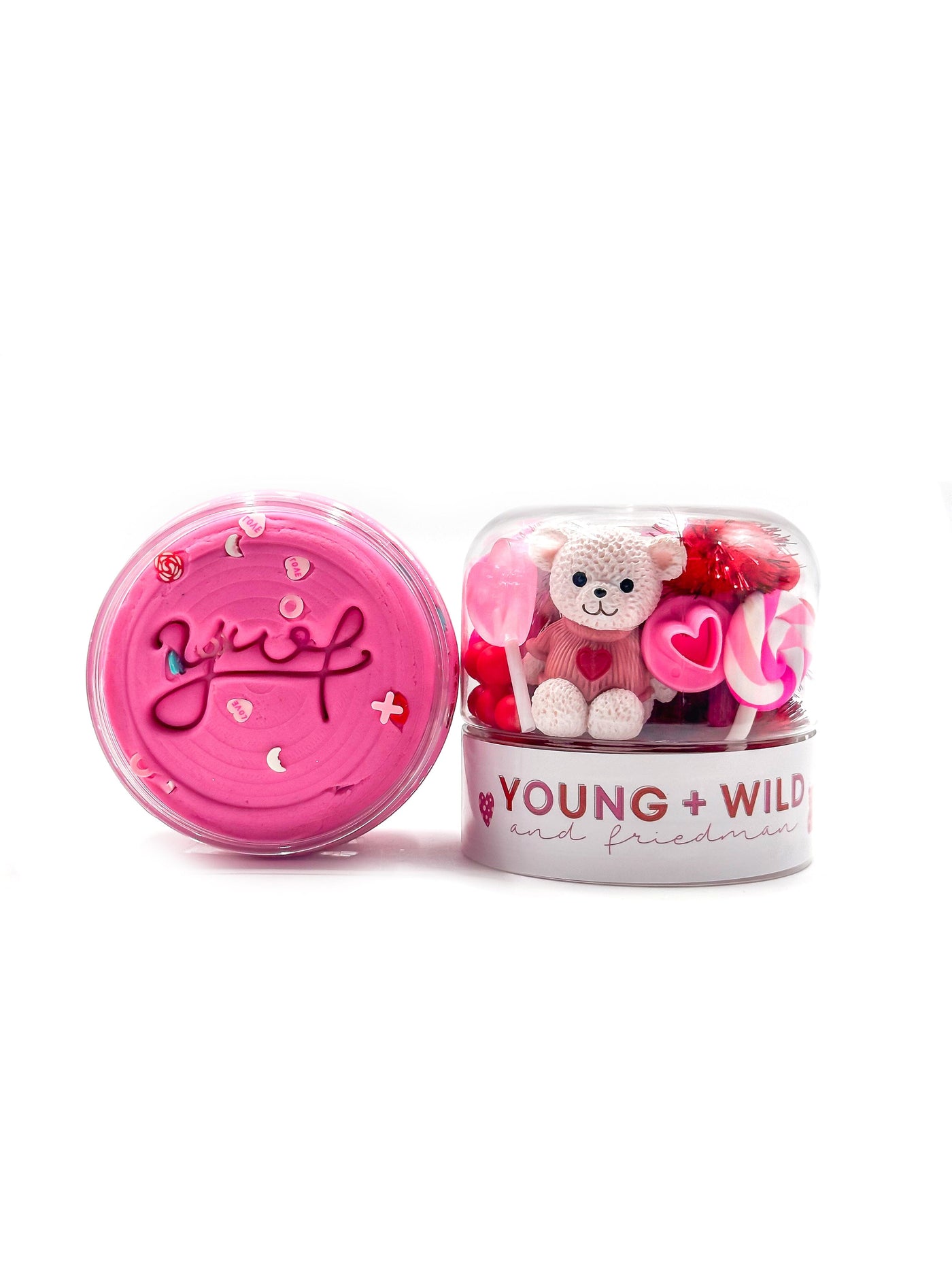 Pink Valentine Grab & Go Dough Jar Grab and Go Dough Young + Wild and Friedman 