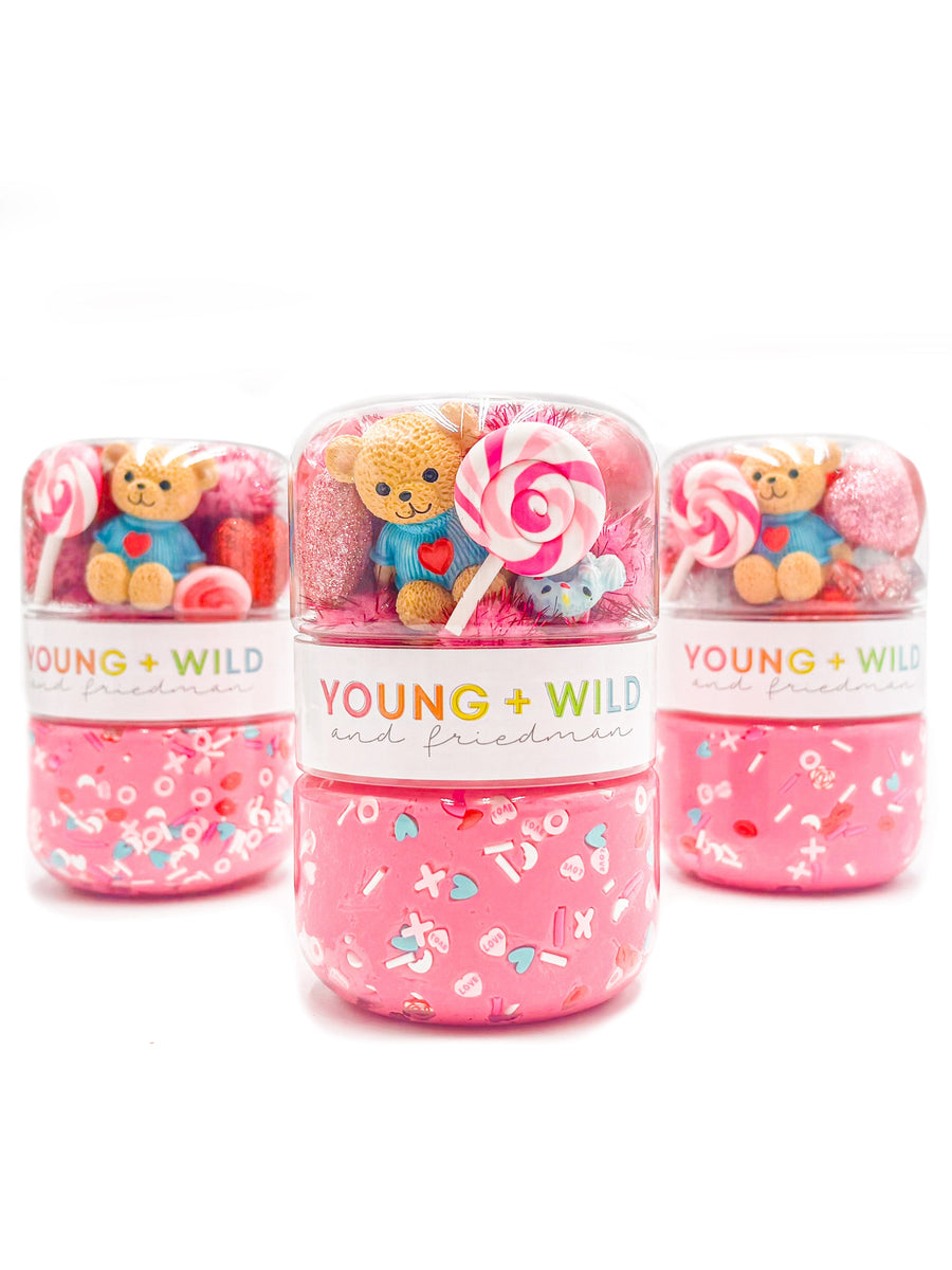 Pink Valentine Grab & Go Dough Jar Grab and Go Dough Young, Wild & Friedman 