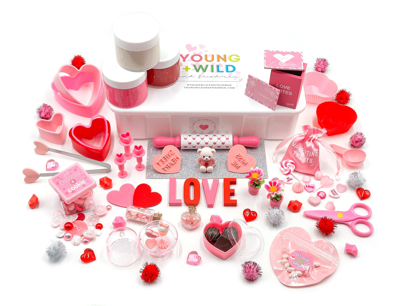 Pink Valentine Sensory Kit Sensory Kit Young + Wild and Friedman 