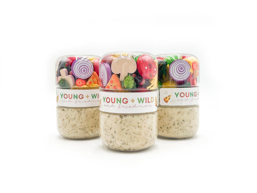 Pizza Grab & Go Dough Jar Grab and Go Dough Young + Wild and Friedman 