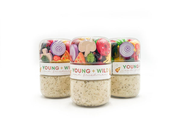 Pizza Grab & Go Dough Jar Grab and Go Dough Young + Wild and Friedman 