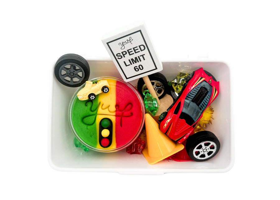 Race Car Mini Sensory Kit Mini Kit Young, Wild & Friedman 