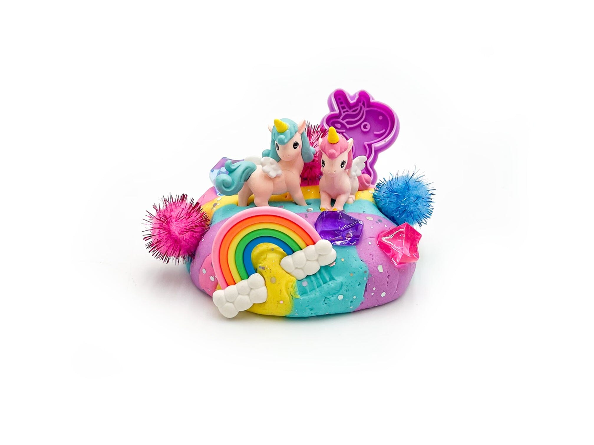 Rainbow Unicorn Grab & Go Dough Jar Grab and Go Dough Young, Wild & Friedman 