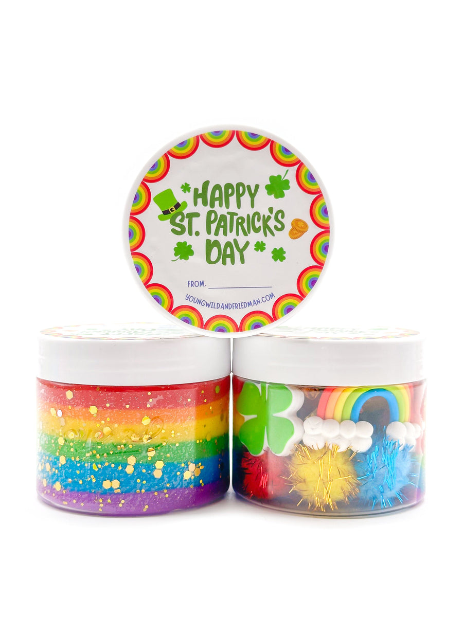 St. Patrick's Day Dough Jar Sensory Dough Young, Wild & Friedman 