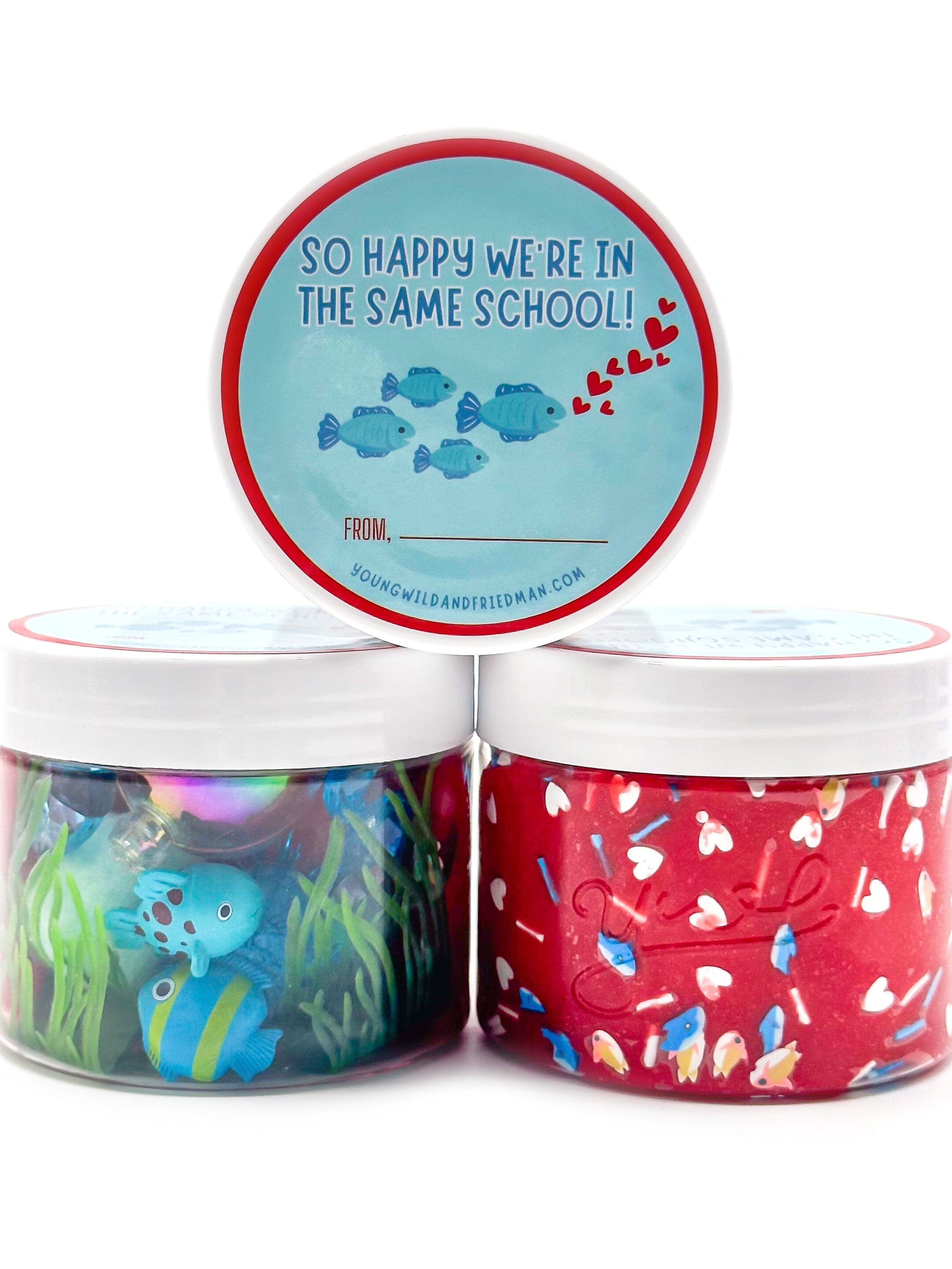 Under the Sea Valentine Class Gift Dough Jar Sensory Dough Young, Wild & Friedman 