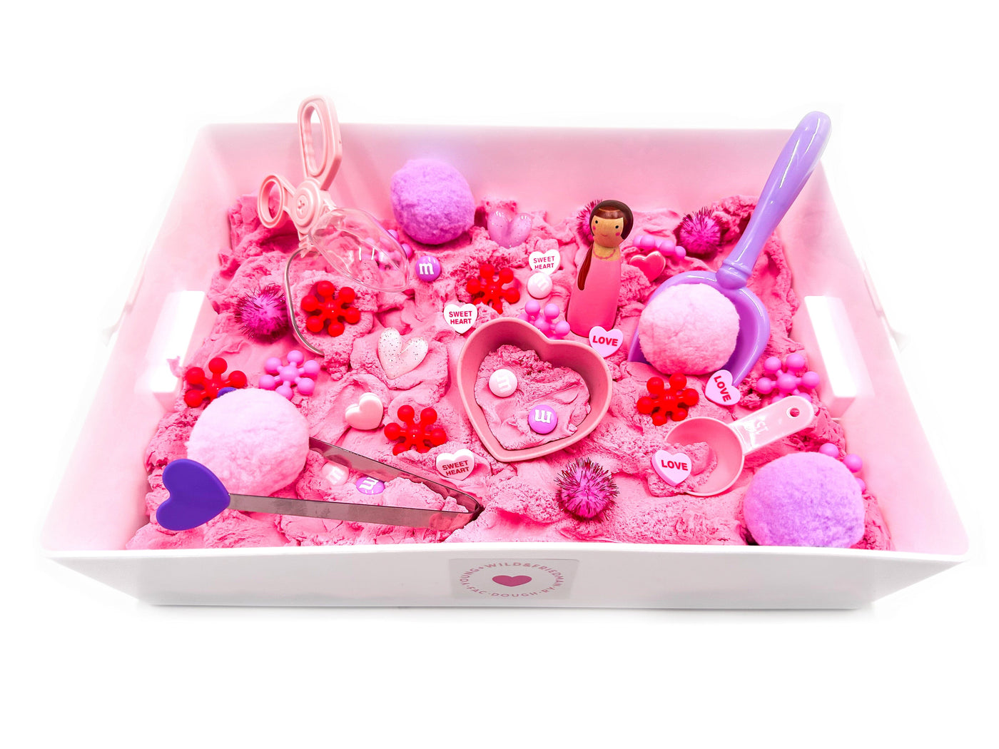 Valentine Sensory Sand Bin Sensory Bin Young + Wild and Friedman 