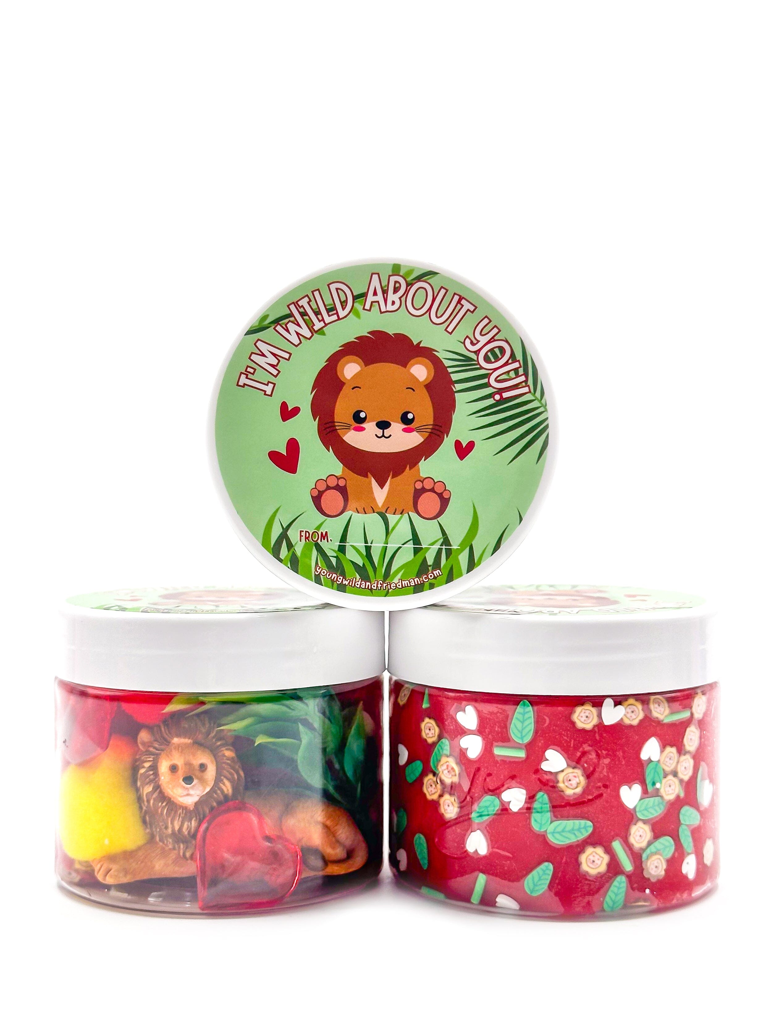 Zoo Valentine Class Gift Dough Jar Sensory Dough Young, Wild & Friedman 