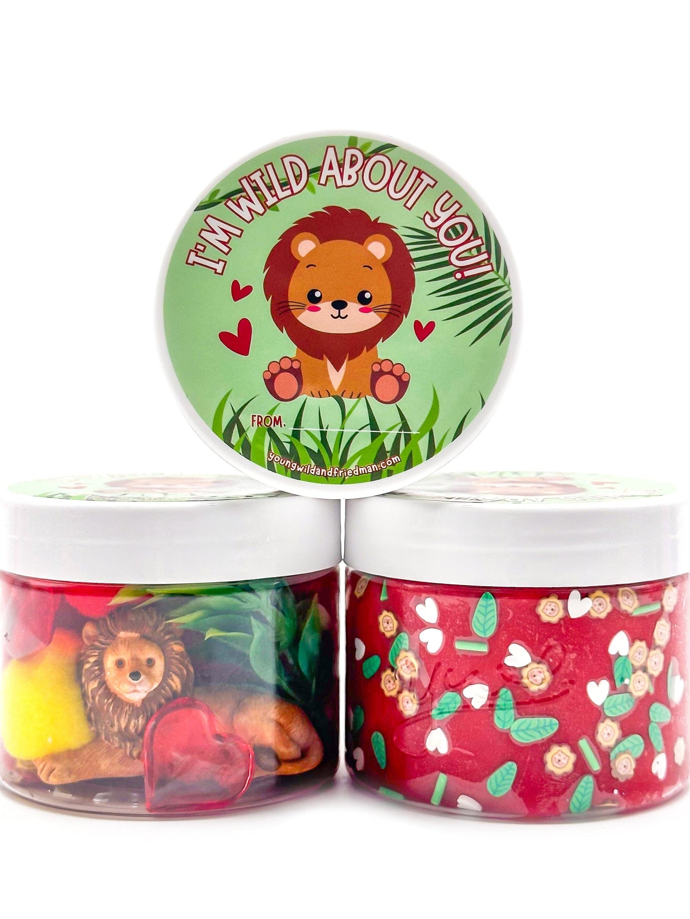 Zoo Valentine Class Gift Dough Jar Sensory Dough Young, Wild & Friedman 