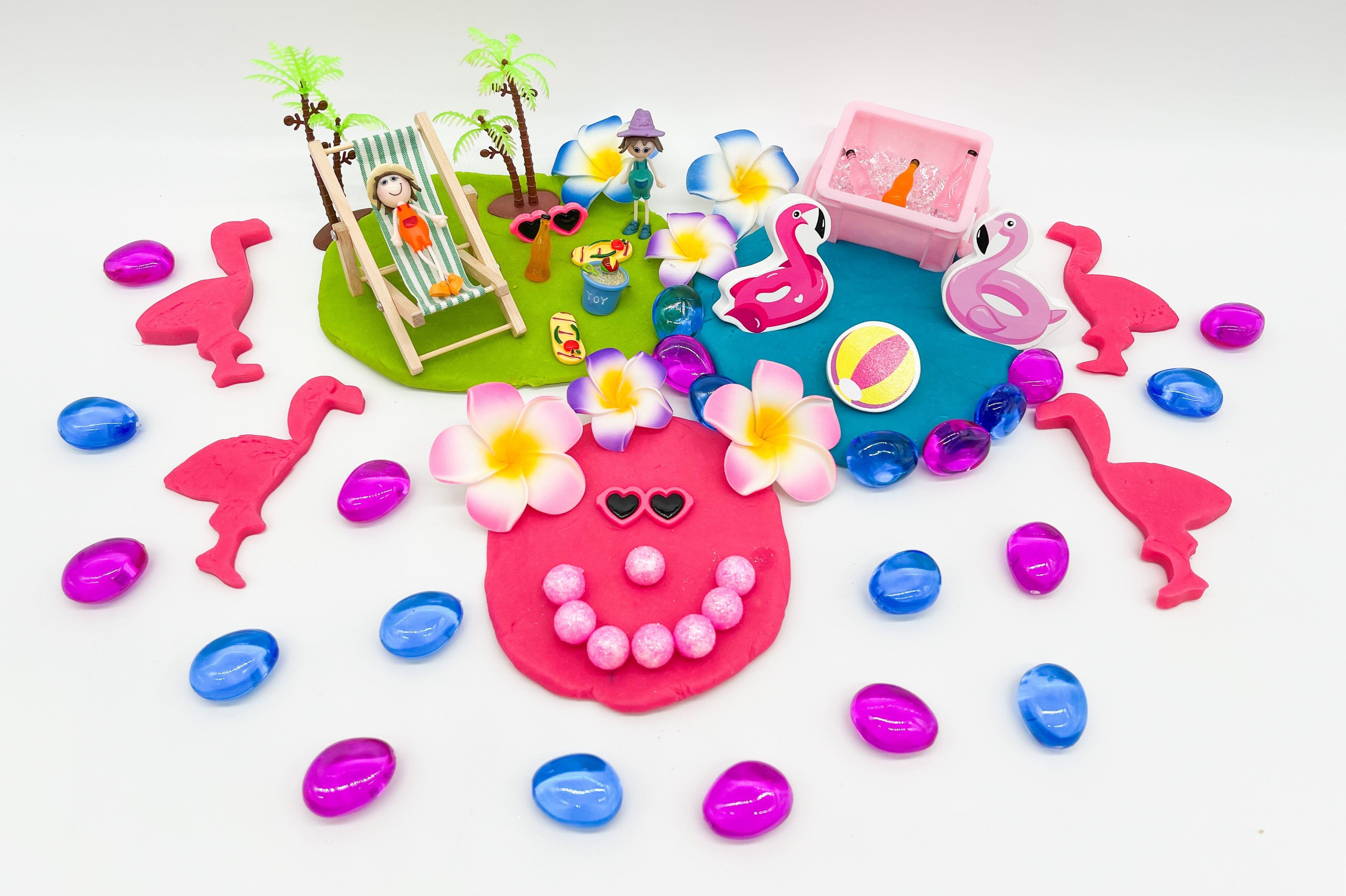 Flamingo Pool Party Kit Sensory Kit Young, Wild & Friedman 