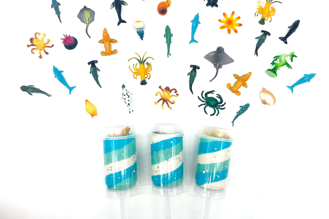 Ocean Dough Push Pops Sensory Dough Young, Wild & Friedman 