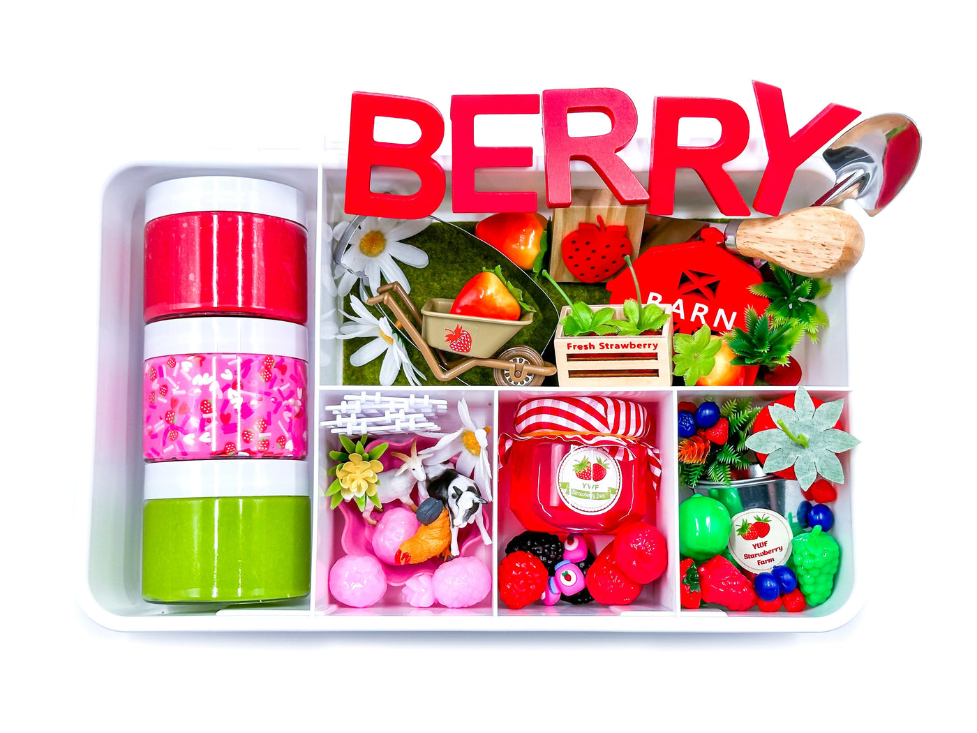 Strawberry Picking Kit Sensory Kit Young, Wild & Friedman 